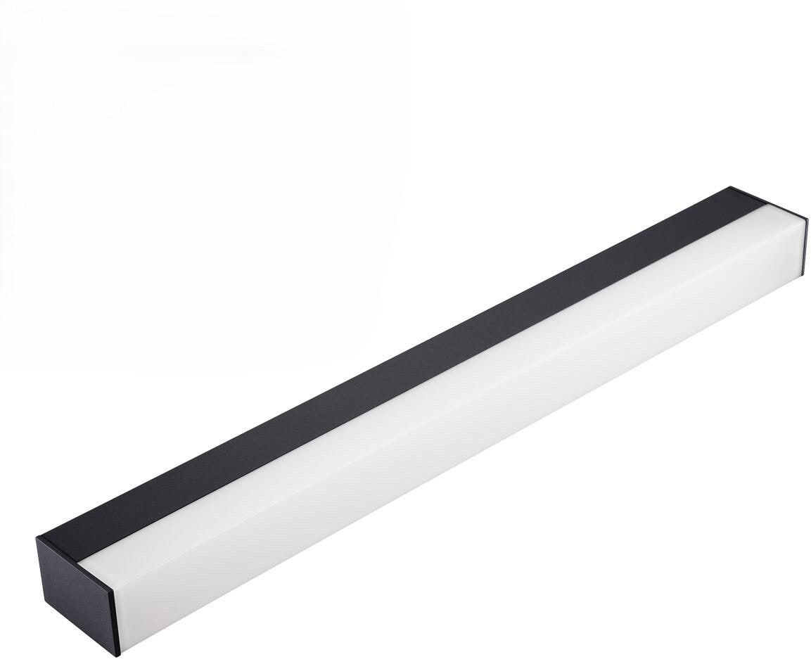 EVN FLAT MIRROR LED Spiegelleuchte, 602mm, IP44, 220-240V/AC/DC, 10W, 13W, 19W, 3000K, 4000K, 5700K, 1050-2280lm, schwarz (SL44120925)