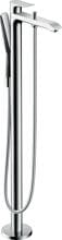hansgrohe Metris Einhebel-Wannenarmatur bodenstehend, Messing, 19 l/min, mit Rückflussverhinderer, Chrom (31471000)