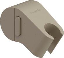 hansgrohe WallStoris Planet Edition Push-Duschkopfhalterung, Kunststoff, Sand (recycelt), (28918210)