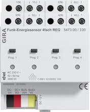 eNet Funk-Energiesensor 4fach REG, Gira 547300