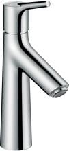 hansgrohe Talis S Einhebel-Waschtischarmatur 100 mit Zugstangen-Ablaufgarnitur, Messing, 5 l/min, Chrom, (72020000)