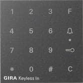 Gira 851328 Aufsatz Codetastatur Keyless In, System 55, anthrazit