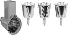 Smeg SMSG01 Gemüse-Schneide-Set, 4 Edelstahl-Vorsätze, für Küchenmaschinen SMF02, SMF03