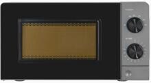 Exquisit MW950-070 Stand Mikrowelle, 44,5 cm breit, 20 L, 6 Leistungsstufen, Timer, grau