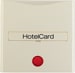 Berker 16408982 Hotelcard-Schaltaufsatz mit Aufdruck und roter Linse, S.1, weiß glänzend