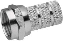 EMOS K7321 Konnektor F-Stecker für Koaxialkabel, CB500, VPE 10 Stück, (1807100400)