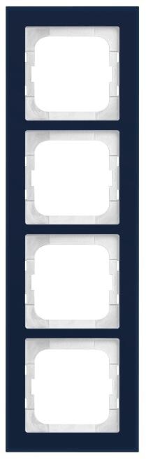 Busch-Jaeger 1724-223 Abdeckrahmen, 4-fach, Busch-axcent Pur, Glas Purpur