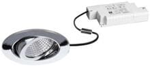 Brumberg SEVEN-R LED-Einbaustrahlerset, inkl. Konverter, Phasenabschnitt dimmbar, 7W, 38°, rund, schwenkbar