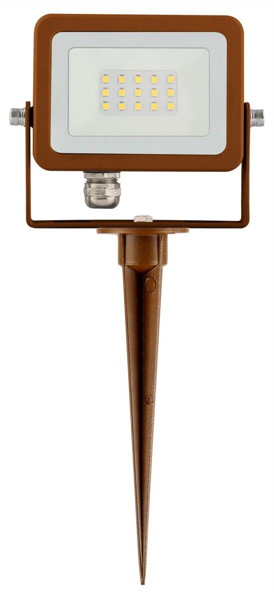 Beneito Faure SKY LED-Fluter, 10W 110° grün IP65, corten
