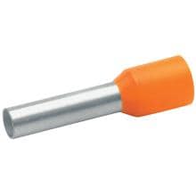 Klauke 17412 Isolierte Aderendhülsen nach DIN mit Easy Entry, Farbcode 2, 4mm², 12mm, orange, 100 Stück