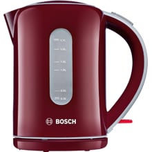 Bosch TWK7604 Wasserkocher, 2200W, 1,7l, Kalkfilter, cranberry red