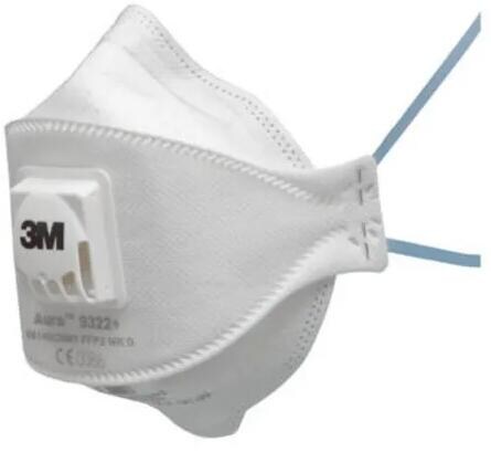 3M 9312+ Aura Atemschutzmaske FFP 1 NR D mit Cool Flow Ausatemventil, weiß (7000088724)