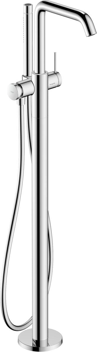 hansgrohe Tecturis S Einhebel-Wannenarmatur bodenstehend, Messing, 21 l/min, Chrom, (73440000)