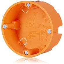 f-tronic Hohlwand-Gerätedose E135, 1-fach, orange, 25 Stück (7350099)