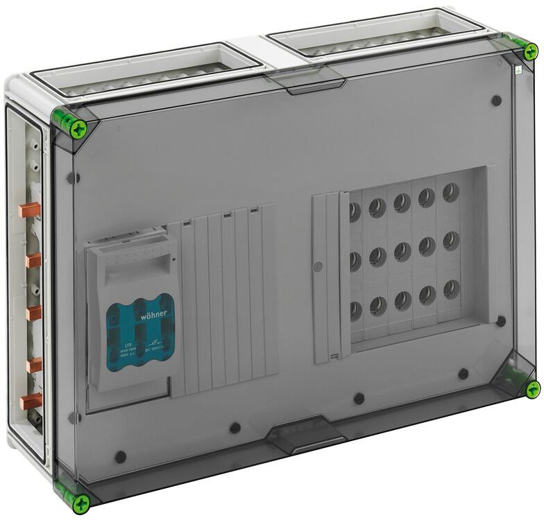Spelsberg GST 501-KN-400 Plus Kombi-Reiter-Gehäuse, Schutzart IP65, Schlagfestigkeit IK08, Schutzklasse II, Bemessungsspannung 400V AC, halogenfrei (0
