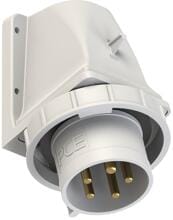 PCE CEE-Wandgerätestecker, 32A, 5p, 1h, IP67, grau ( 5252-1k )