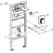 GROHE Rapid SL Urinal-Element, 1,13 m und 1,30 m Bauhöhe, für Vorwand- oder Ständerwandmontage, mit Unterputz-Urinaldruckspüler Rapido U (38786001)