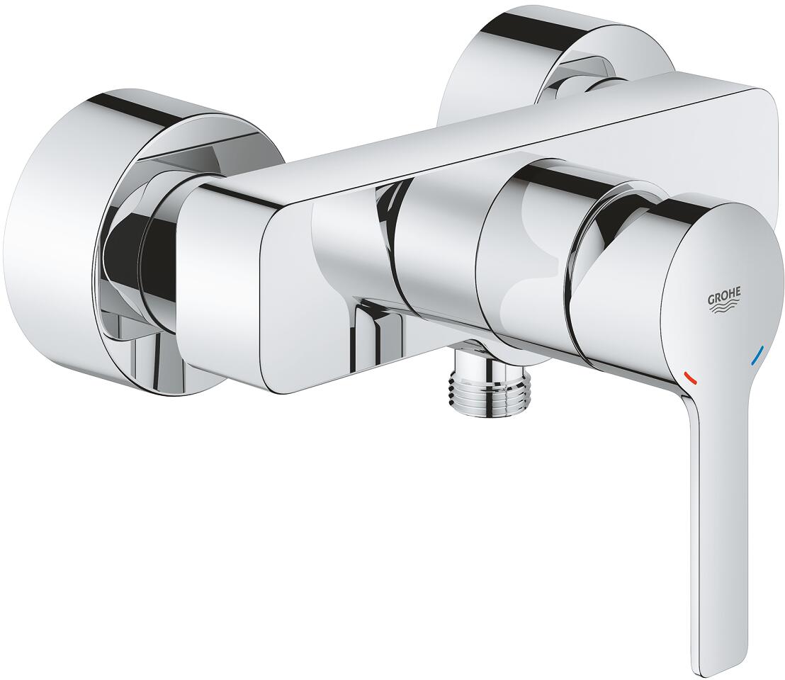 GROHE Lineare Einhand-Brausebatterie, Wandmontage, mit Temperaturbegrenzer, chrom (33865001)