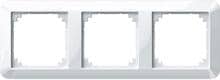 Merten 389319 1-M-Rahmen, 3fach, polarweiß glänzend