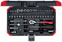 Gedore Schlüssel Satz, 1/4", 46 teilig, schwarz rot (R49003046)