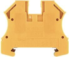 Weidmüller WPE 6 Schutzleiter-Reihenklemme, Schraubanschluss, 6 mm², 720A (6 mm²), grün / gelb