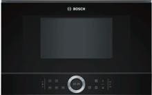 Bosch BFR634GB1 Serie 8 Einbau-Mikrowelle, 900 W, 21l, AutoPilot, ColorGlass, schwarz