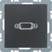 Berker 3315406086 VGA Steckdose, Q.1/Q.3, anthrazit samt, lackiert