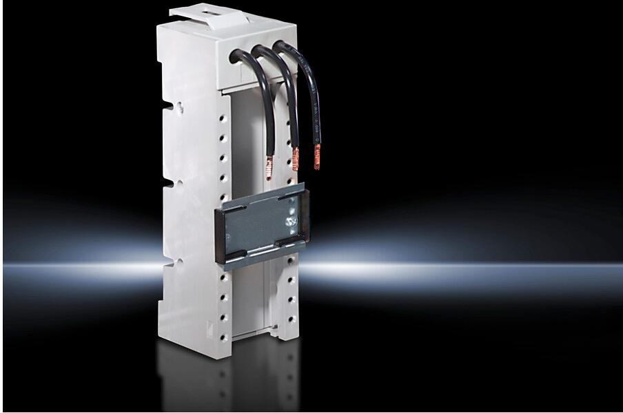 Rittal SV 9614.100 Mini-PLS Geräteadapter, 25 A, 690 V, 3-polig, Anschlussleitung AWG 12, BH: 45x160 mm, Tragschiene H: 7,5 mm
