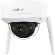 Reolink W437 vandalismusgeschützte Dome Überwachungskamera mit 5-Fach optischem Zoom, 4K, 8MP, Dualband-WLAN, weiß