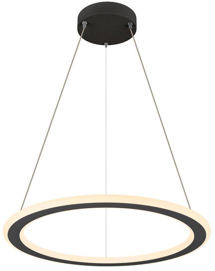 SLV ONE FLAT Pendelleuchte, single, CCT-Switch 2700/3000K, Phase dimmbar, Pendellänge 180cm, schwarz (1007855)