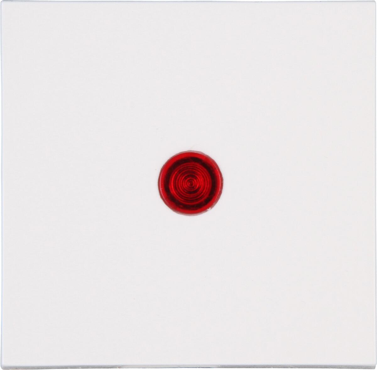 Kopp Flächenwippe mit Linse Rot, HK07, Reinweiß (490072006)