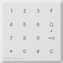 Gira 851366 Aufsatz Codetastatur Keyless In, TX_44, reinweiß