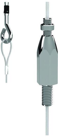 Protec.class PSABAT5x45 Seil Betona M6, Trapez M8, 45kg/5m, Zink (05106146), 1 Stck.