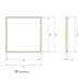 Leuchtek Panel Eingebettet Serie PE620x620-42W-WW, 3956lm, 3000K, weiß (151301)