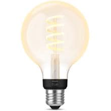 Philips Hue White Ambiance LED Lampe, Filament Globe G93, E27, 7W, 550lm, 2700K (929002477801)