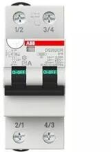 ABB DS202CR B16 A30 FI/LS-Schalter 6 kA, 2P, Typ A, B16, 30 mA 2 Teilungseinheiten