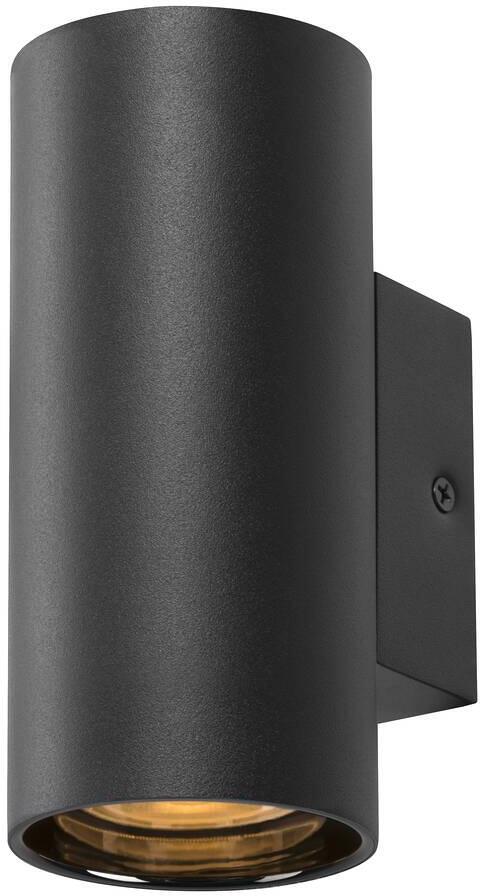 SLV ASTO TUBE Wandaufbauleuchte, zylindrisch, GU10, 1x max. 10 W, schwarz (1006441)