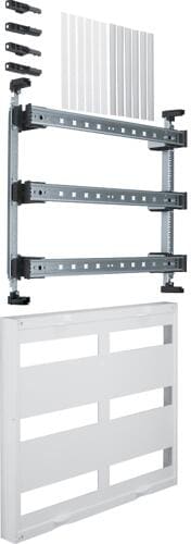 Hager UD32B1 Baustein, universN, Abdeckung geschlitzt, mit waagrechten Hutschienen, für Reiheneinbaugeräte mit senkrechter Leitungsführung, 6x12 PLE,