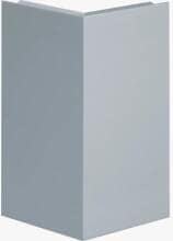 Hager BRA1202AELN Außeneck-Abdeckung zu BRA Oberteil 120mm, Aluminium natureloxiert