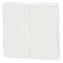 Jung AS102WW Wippe für KNX Taster, 2fach, Serie: AS, alpinweiß