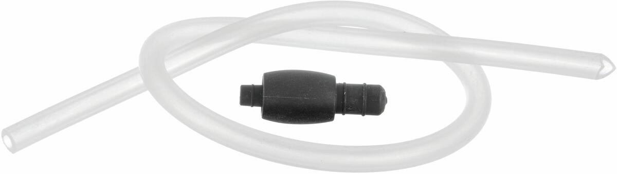 Bosch Siemens 00654026 Saugschlauch, Milchschlauch mit Kerbe (370mm), Ansaugstutzen Ver. 01, Schlauch + Ansaugstutzen vormontiert