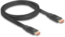 Delock High Speed HDMI Flachbandkabel, 48 Gbps, 8K, 60 Hz, 1 m, schwarz (81001)