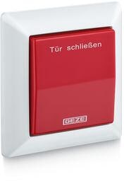 GEZE AS 500 Sicherheitstaster, 24V, weiß/rot, 80x80x9mm (116266)