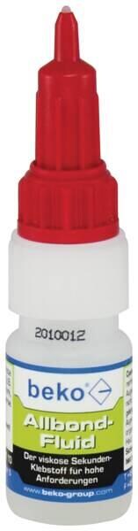 beko Allbond-Fluid Cyanacrylat-Reaktionsklebstoff, 10g, transparent (26110)