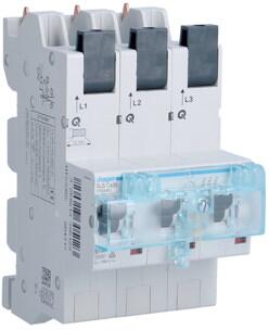 Hager HTS363C SLS-Schalter 3-Polig, Cs-Charakteristik, 63A, für Sammelschiene QuickConnect