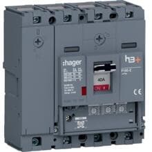 Hager HES041GC Leistungsschalter h3+ P160 LSnI 4P4D N0-50-100% 40A 70kA CTC