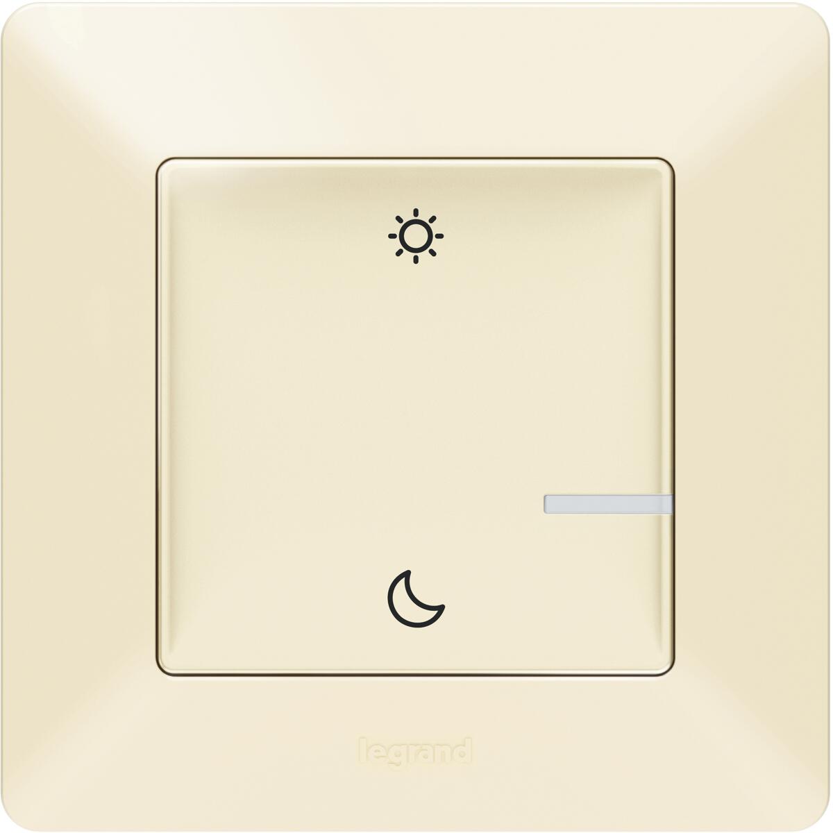 Legrand 752289 Valena Life with Netatmo Szenentaster 2-fach, mandelweiß