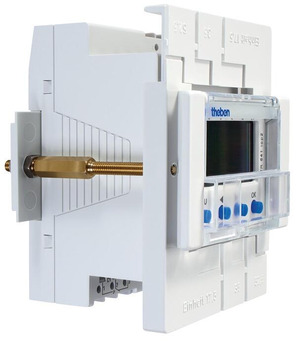 Theben Fronttafel-Einbauset Zubehör ür Theben-Verteilereinbaugeräte von 17,5 bis 107,5 mm Baubreite, Wandstärke 1 bis 5 mm 9070001