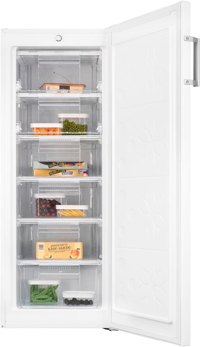 Exquisit GS230-H-050C Stand Gefrierschrank, 54 cm breit, 177 L, weiß Elektroshop Wagner