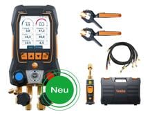 Testo testo 558s Smart Vakuum Set mit Füllschlauchsatz, Smarte digitale Monteurhilfe mit kabellosen Temperatur- und Vakuum-Sonden (0564 5583)